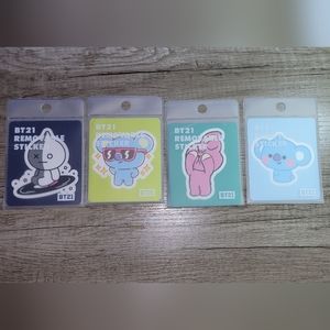 BT21 BTS Line Friends Stickers Cooky, Koya, Van.